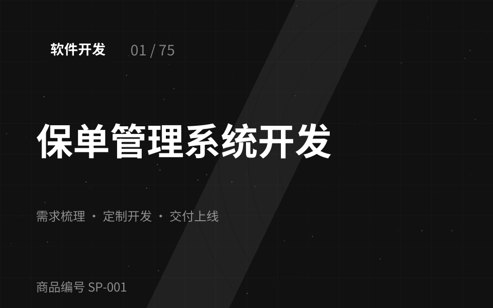 保单管理系统开发