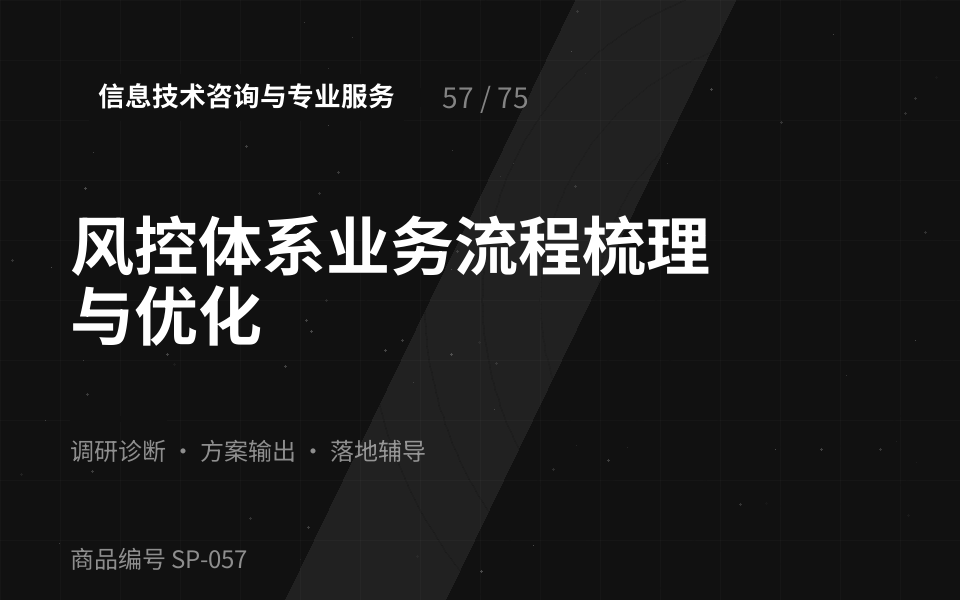风控体系业务流程梳理与优化