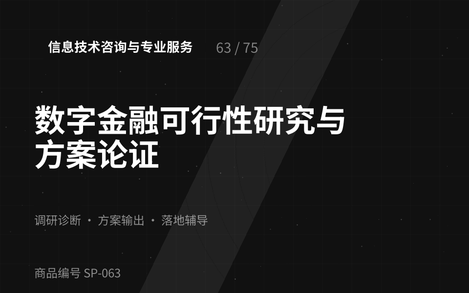 数字金融可行性研究与方案论证