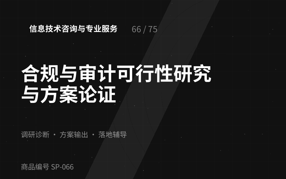 合规与审计可行性研究与方案论证