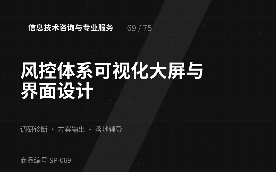 风控体系可视化大屏与界面设计